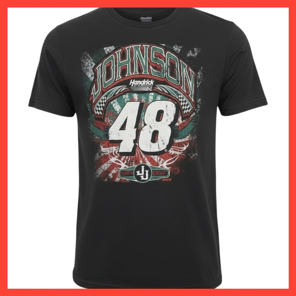 NWT Hendrick Motorsports Jimmie Johnson 48 NASCAR Racing T-Shirt Mens Large